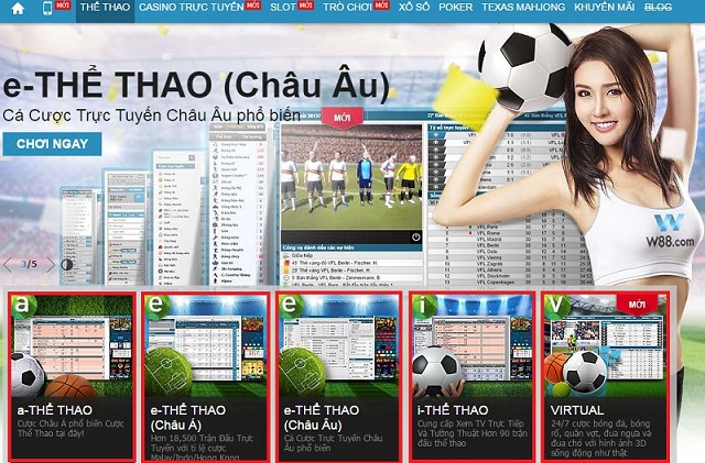 Thông Tin Nhà Cái W88 22 Nhà cái W88 cung cấp nhiều sản phẩm cá cược mang tầm cỡ quốc tế